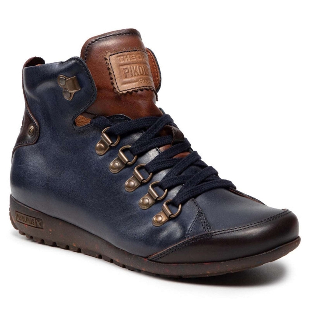 Pikolinos Lisboa Calfskin Leather Women's Ankle Boots